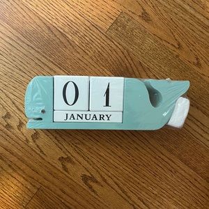 3/$30 NWT Whale Block Calendar